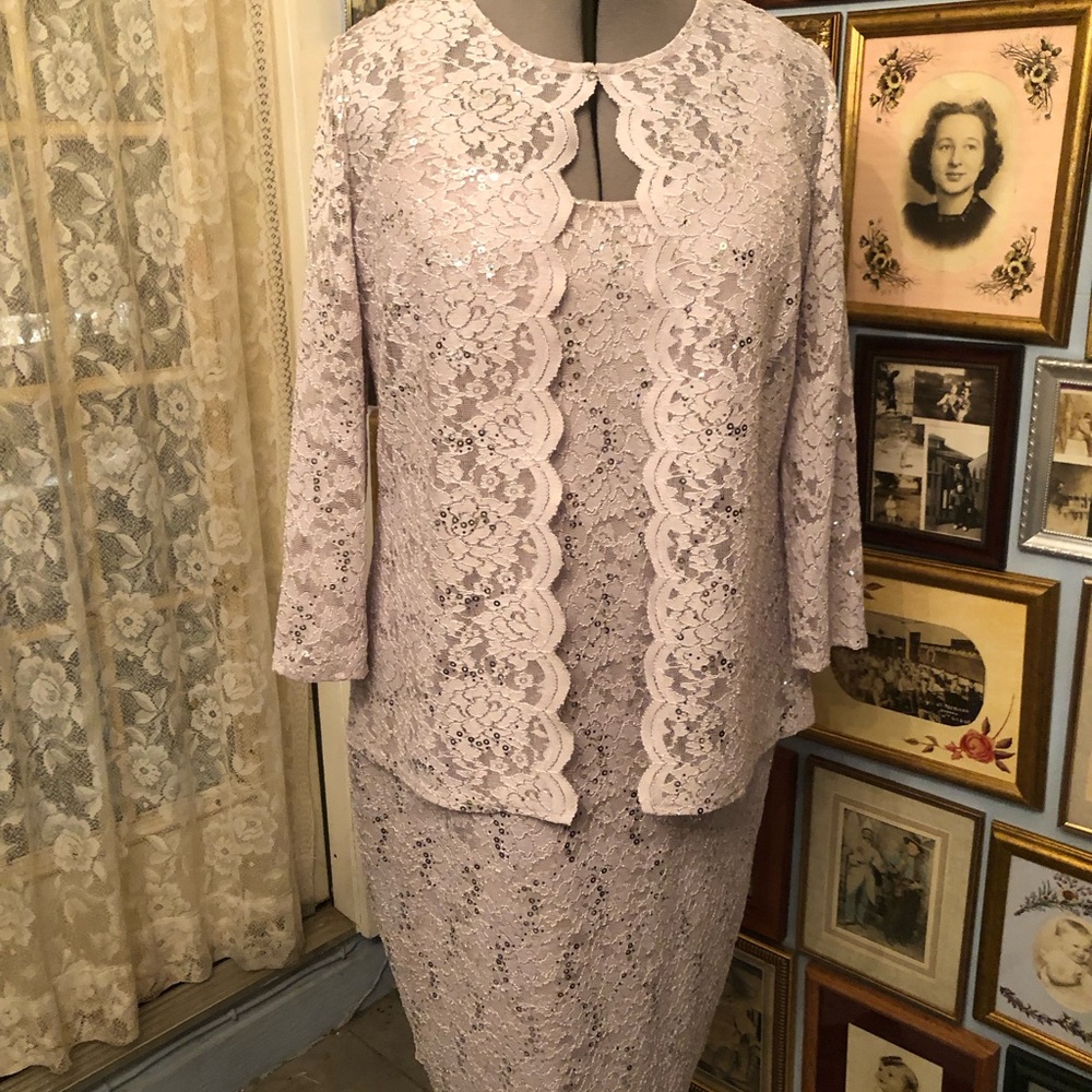 Charismatic Onyx Nite DB Studio Gray S 12 Dress With Jacket